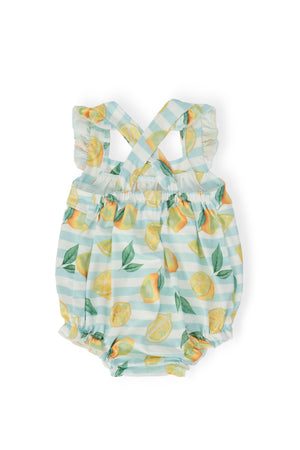 Lovely Lemons Ruffle Cross Back Romper-Mila & Rose ®