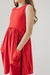 Red Tank Pocket Twirl Dress-Mila & Rose ®