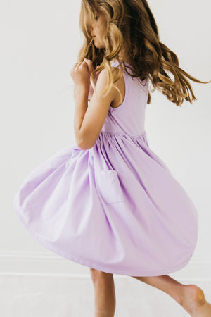 Lavender Pocket Tank Twirl Dress-Mila & Rose ®