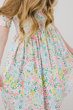 Daffodils S/S Pocket Twirl Dress-Mila & Rose ®