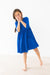 Royal Blue 3/4 Pocket Twirl Dress-Mila & Rose ®