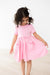 Bubblegum Pink S/S Pocket Twirl Dress-Mila & Rose ®