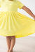 Yellow S/S Pocket Twirl Dress-Mila & Rose ®