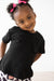 Black Ruffle Pocket Tee-Mila & Rose ®