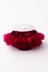 Maroon Ruffle Tutu Bloomer-Mila & Rose ®