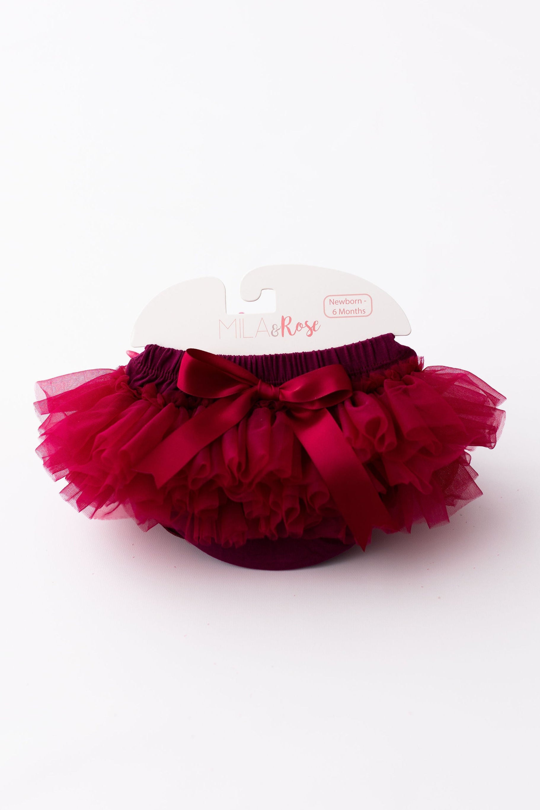 Maroon Ruffle Tutu Bloomer-Mila & Rose ®