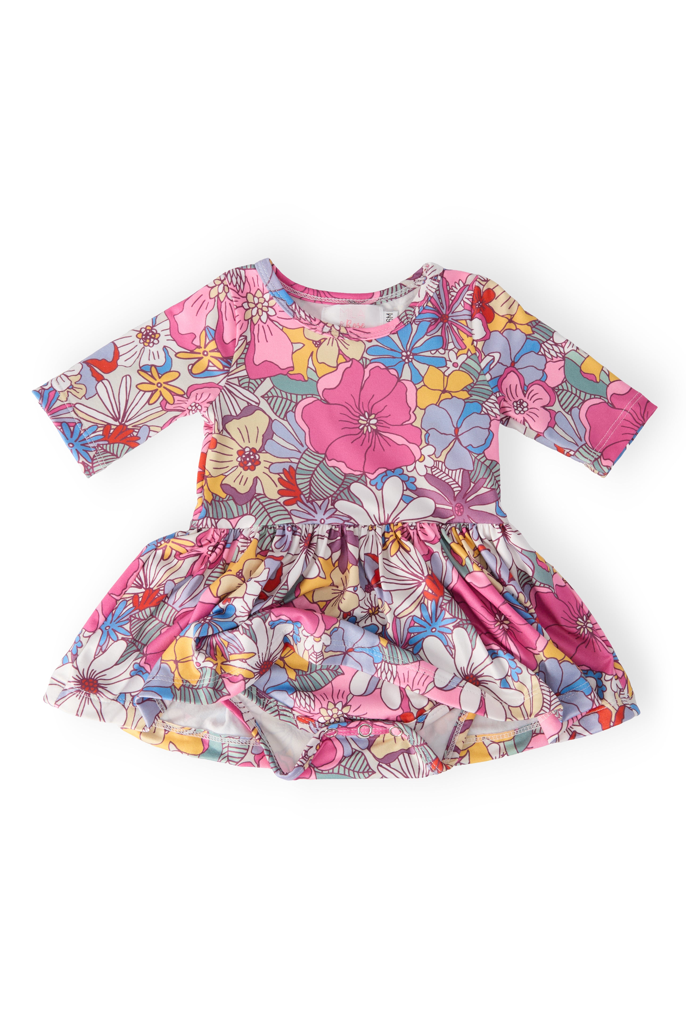 Mauve What's Up Buttercup Twirl Bodysuit-Mila & Rose ®