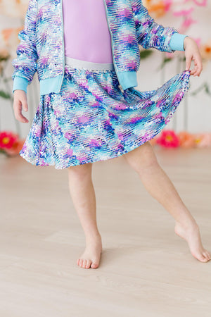 Mermaid Flip Sequin Twirl Skort-Mila & Rose ®