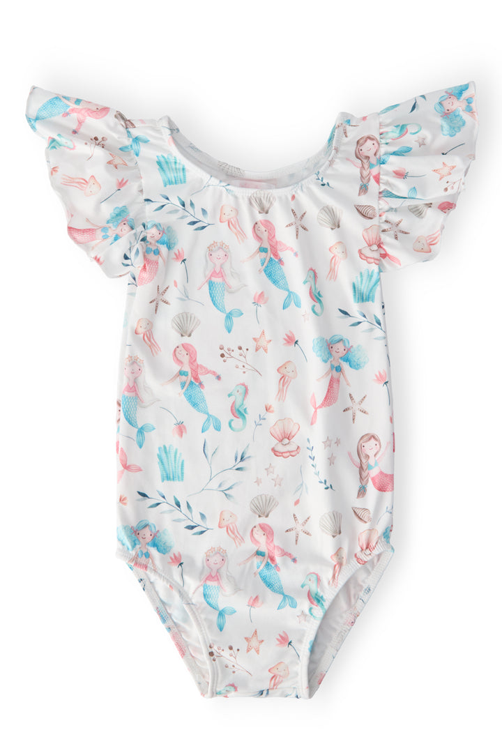 Mermaid Friends S/S Flutter Sleeve Leotard-Mila & Rose ®