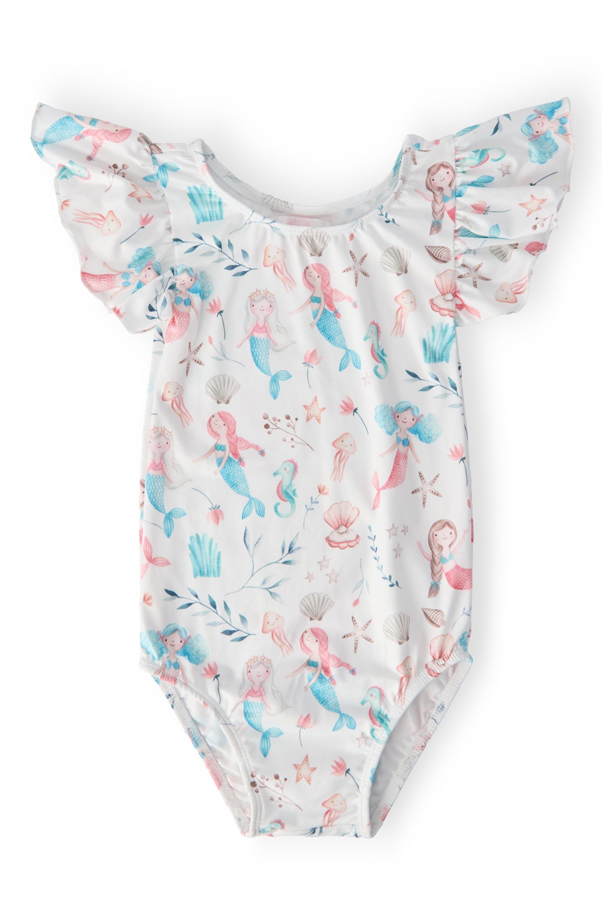 Mermaid Friends S/S Flutter Sleeve Leotard-Mila & Rose ®
