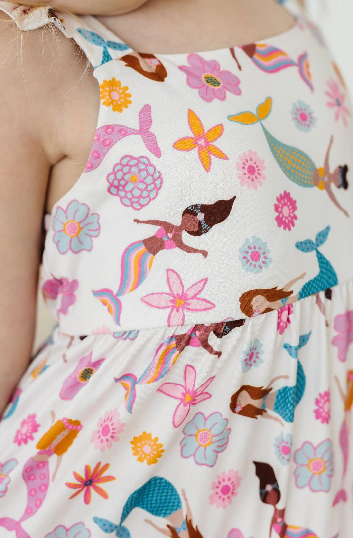 Mermaid Magic Ruffle Maxi Dress-Mila & Rose ®