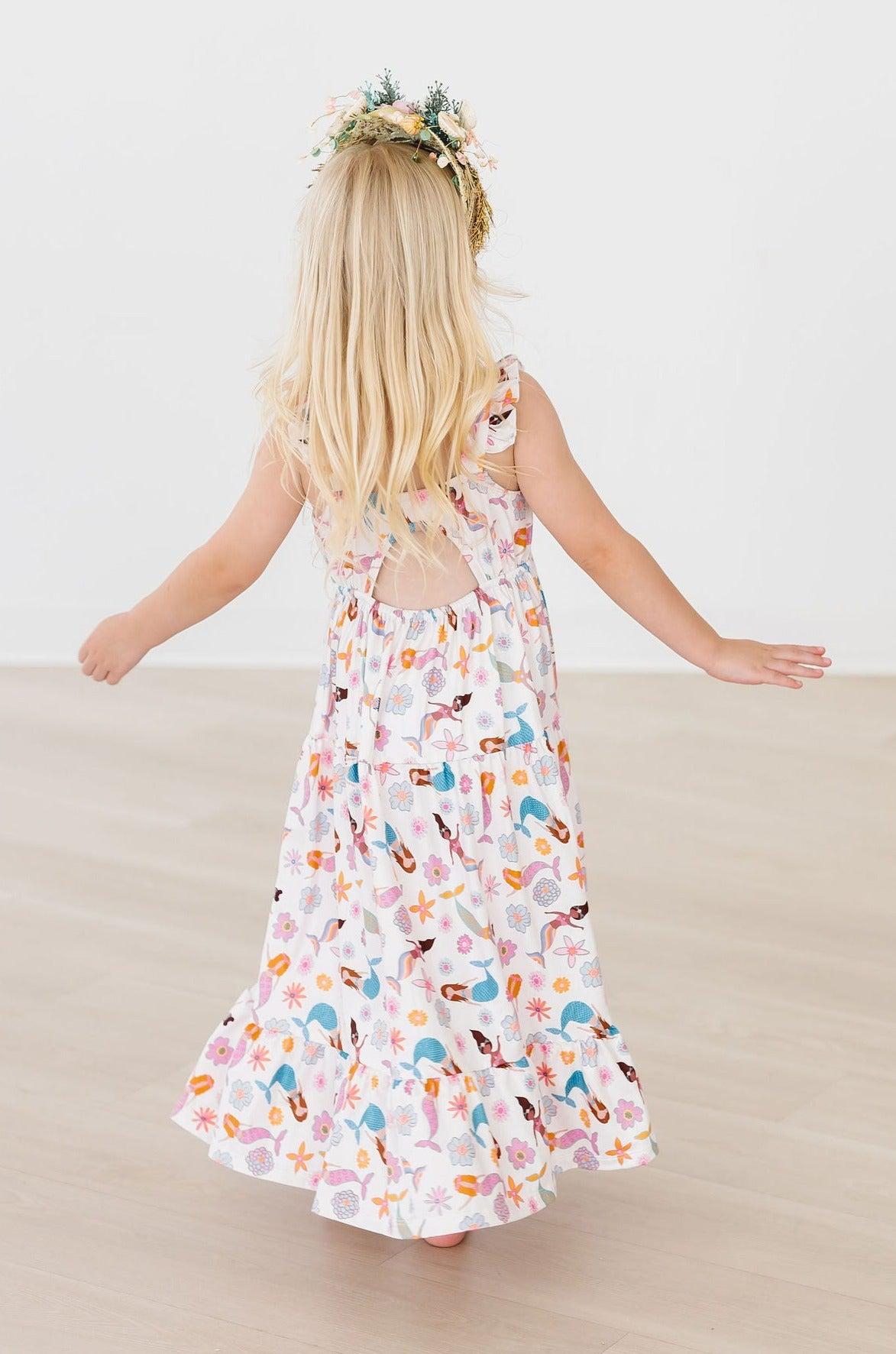 Mermaid Magic Ruffle Maxi Dress-Mila & Rose ®