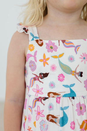 Mermaid Magic Ruffle Maxi Dress-Mila & Rose ®