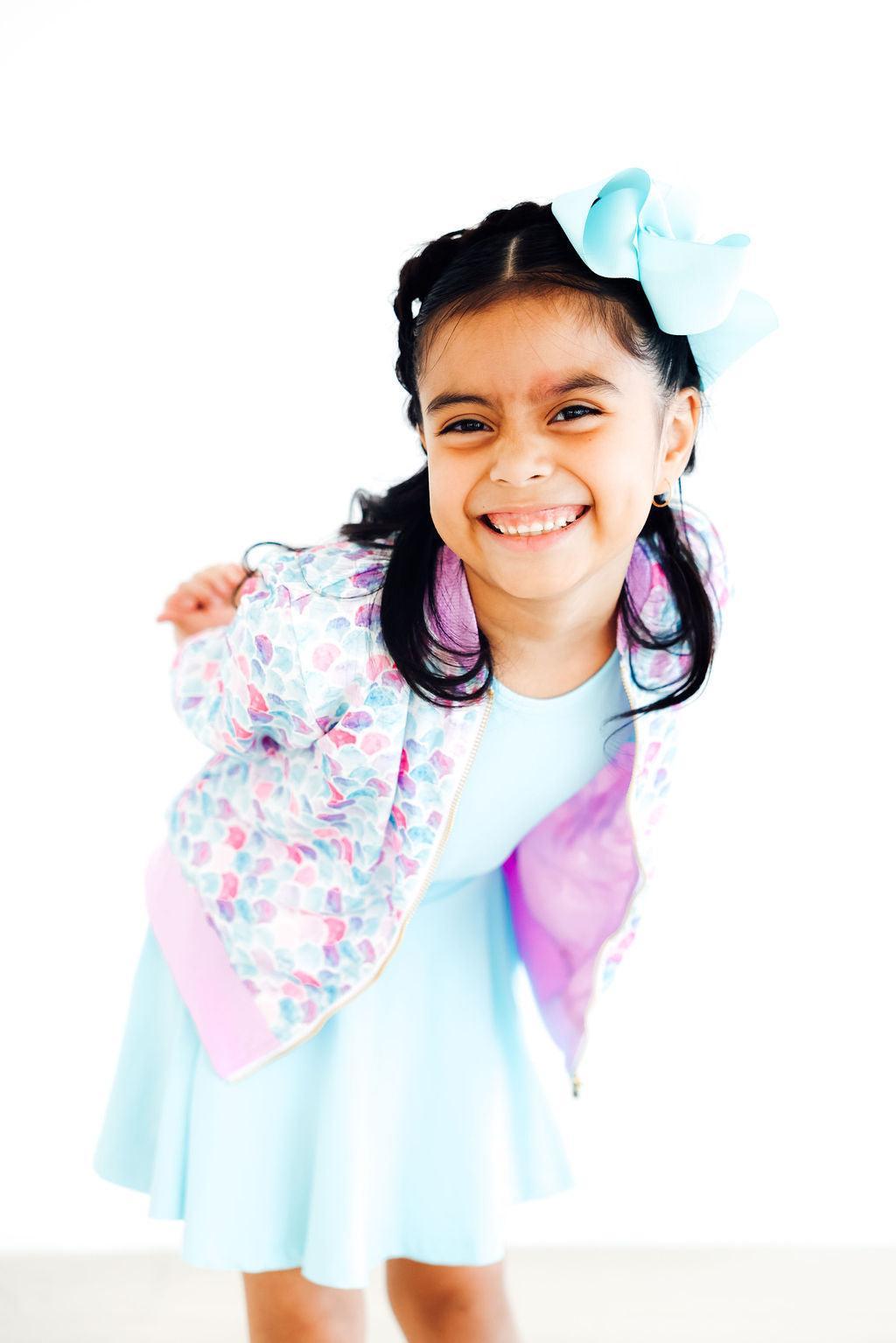 Mermaid Scales Satin Jacket-Mila & Rose ®