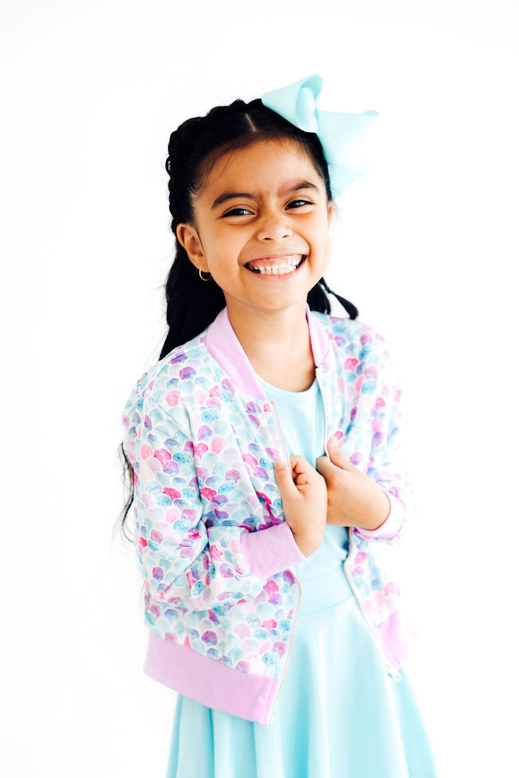 Mermaid Scales Satin Jacket-Mila & Rose ®