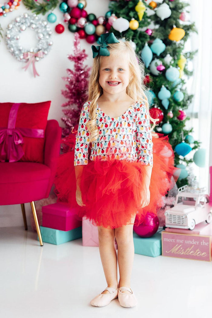 Christmas Bears L/S Pocket Twirl Dress | Mila & Rose