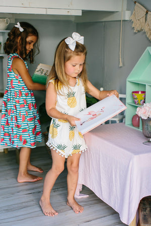 Pineapple Pom Pom Romper-Mila & Rose ®