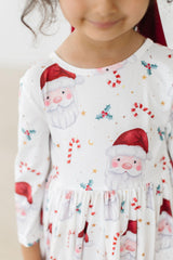 Mistletoe Magic 3/4 Sleeve Pocket Twirl Dress-Mila & Rose ®