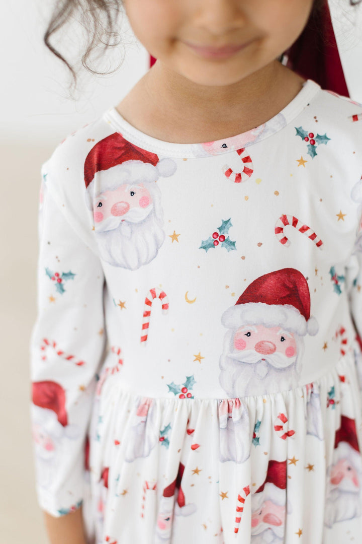 Mistletoe Magic 3/4 Sleeve Pocket Twirl Dress-Mila & Rose ®