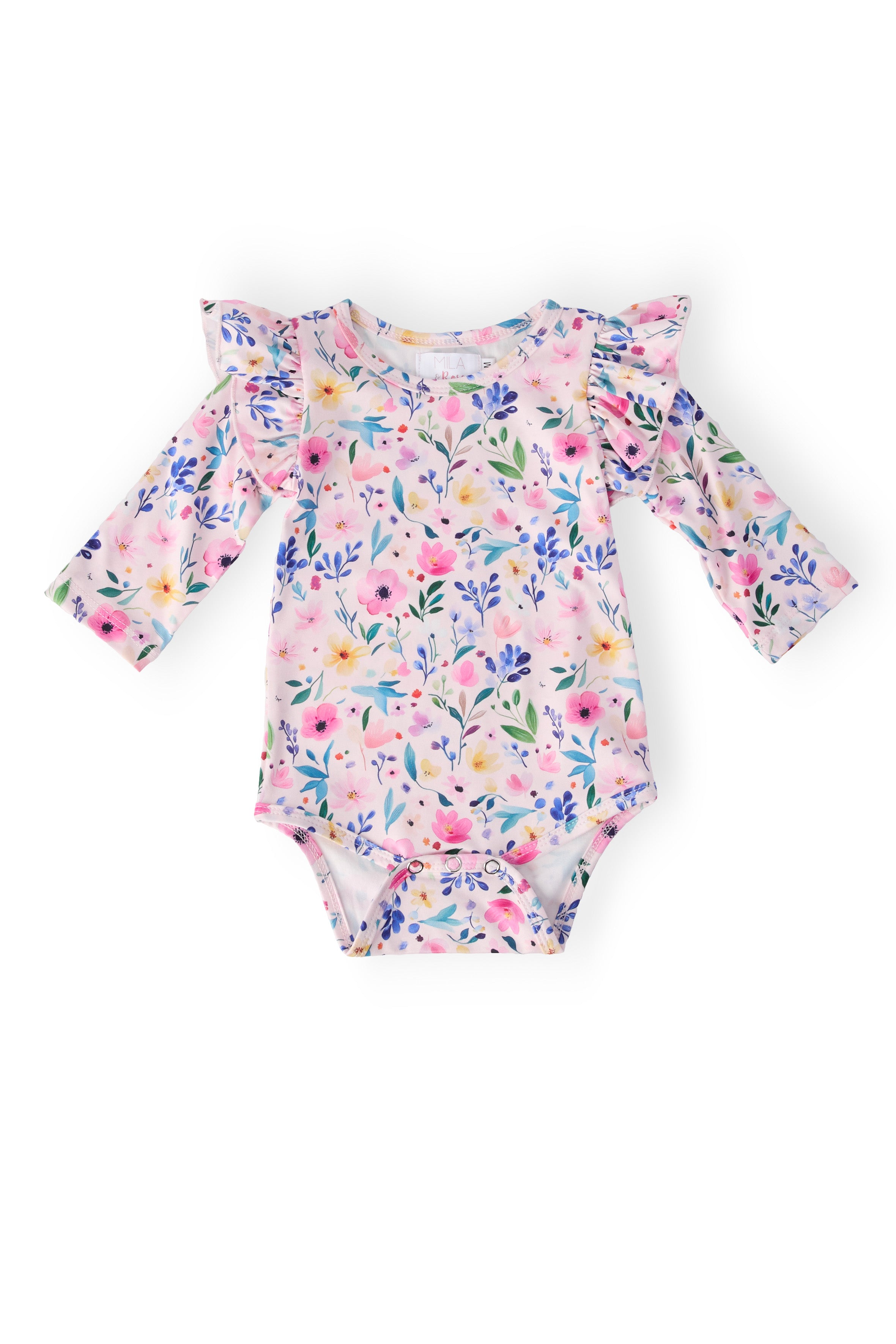 Morning Meadows L/S Flutter Bodysuit-Mila & Rose ®