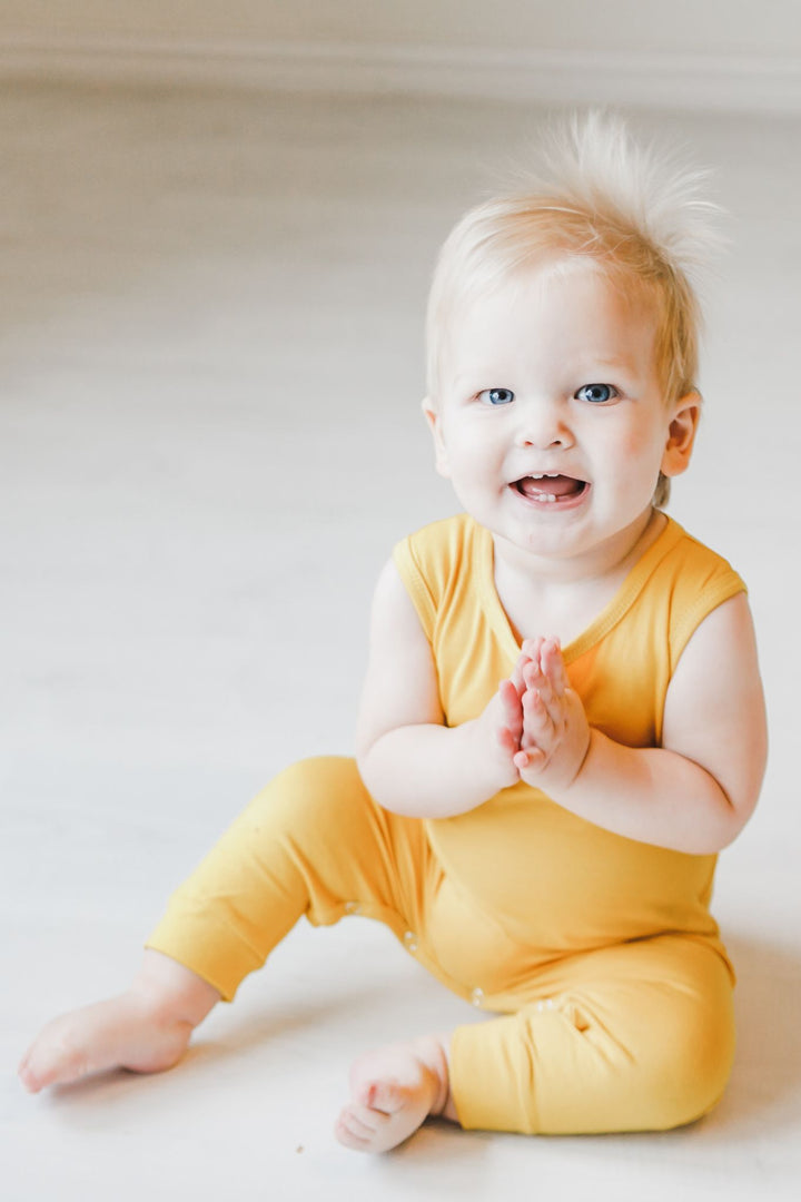 Mustard Tank One-Piece Jogger-Mila & Rose ®
