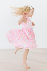 (V) My Little Unicorn Flutter Sleeve Twirl Dress-Mila & Rose ®