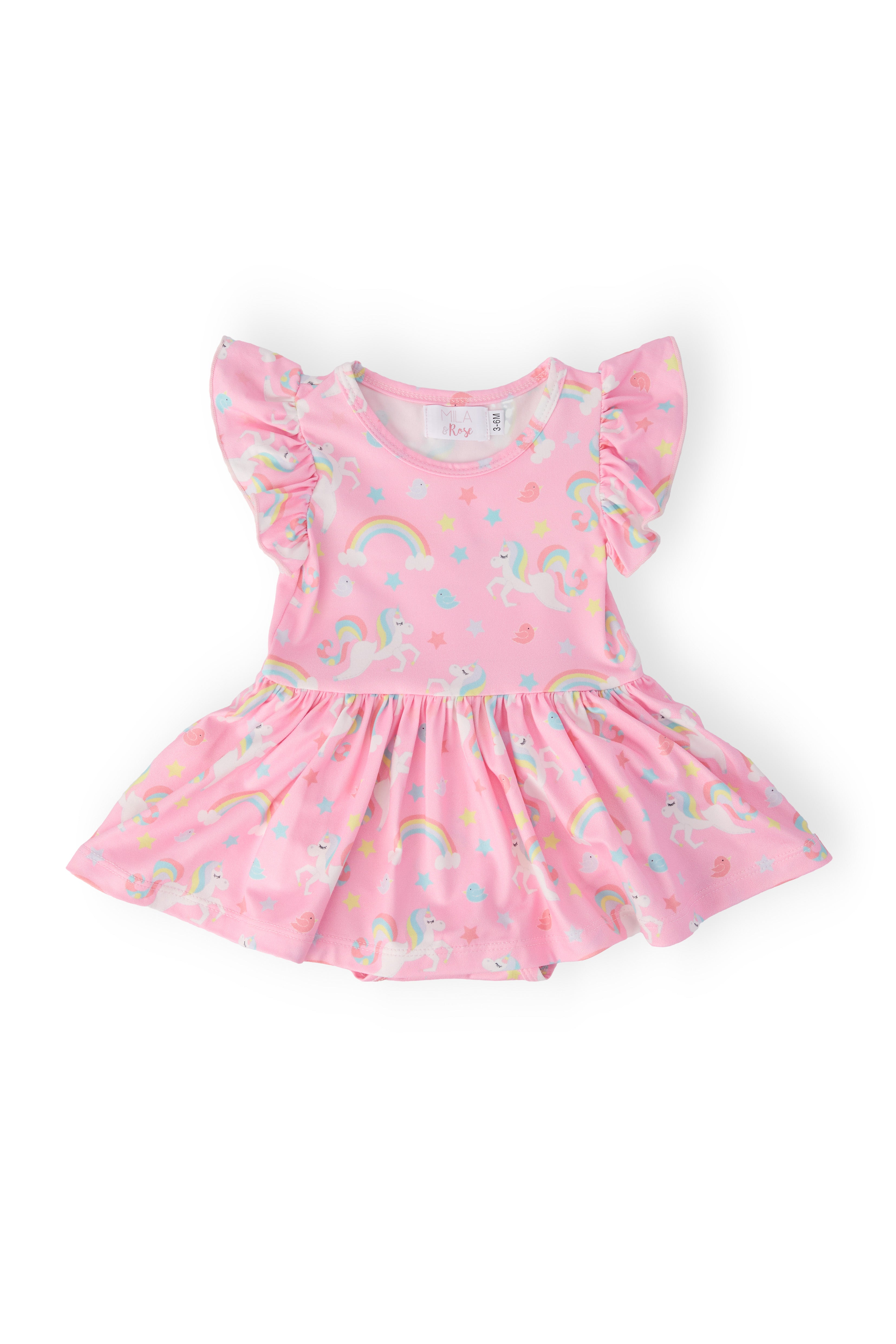 My Little Unicorn S/S Flutter Twirl Bodysuit-Mila & Rose ®