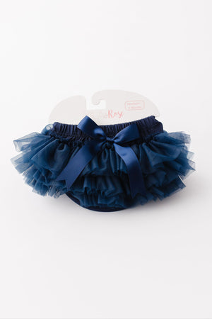 Navy Blue Ruffle Tutu Bloomer-Mila & Rose ®