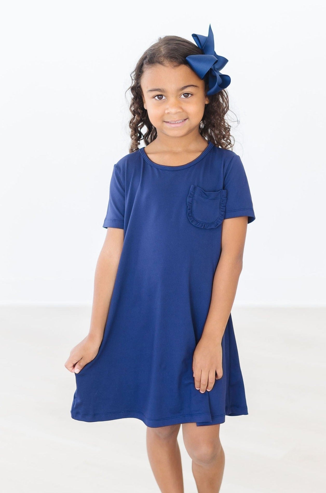 Girls' Navy T-shirt Dress Size: 12-24m By Mila & Rose Girls' Navy T-shirt Dress Size: 12-24m By Mila & Rose