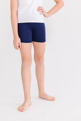 (S) Navy Twirl Shorts-Mila & Rose ®