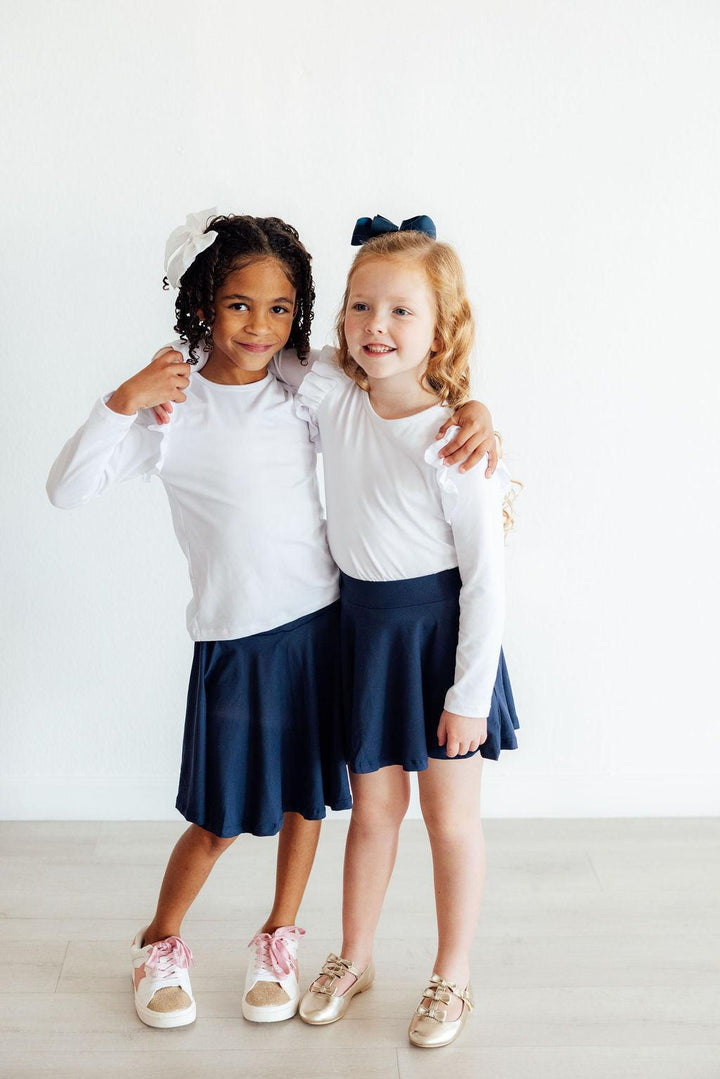 Navy Twirl Skort-Mila & Rose ®