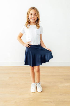 Navy Twirl Skort-Mila & Rose ®