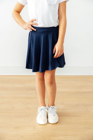 Navy Twirl Skort-Mila & Rose ®