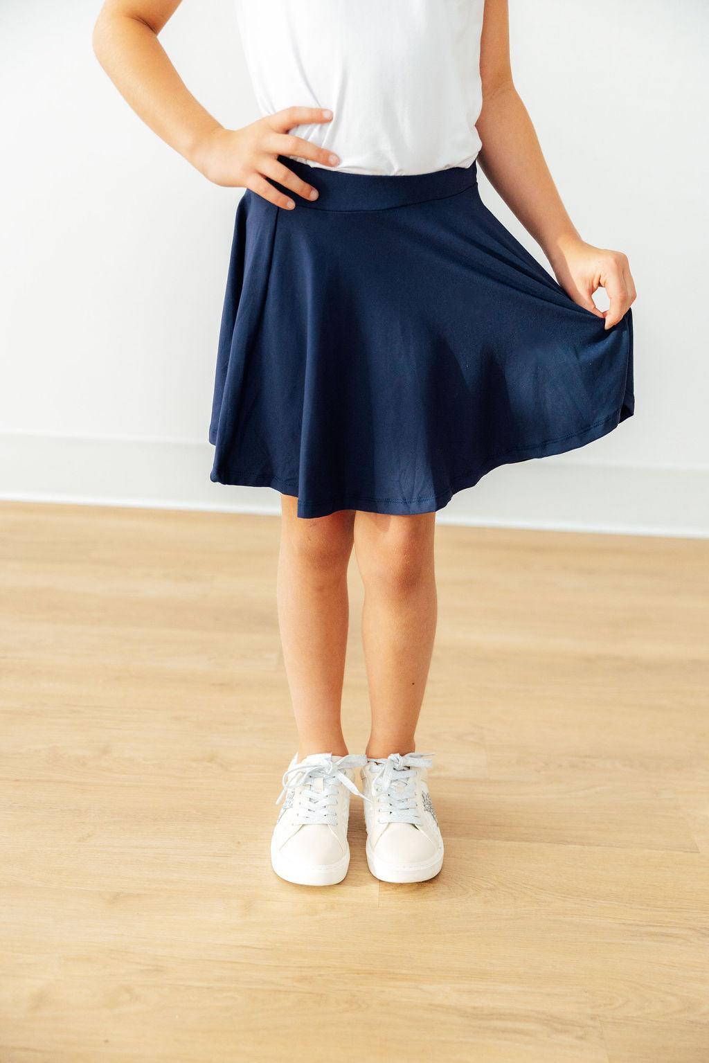 Navy Twirl Skort-Mila & Rose ®