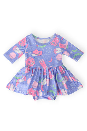 Neon Moon 3/4 Sleeve Twirl Bodysuit-Mila & Rose ®