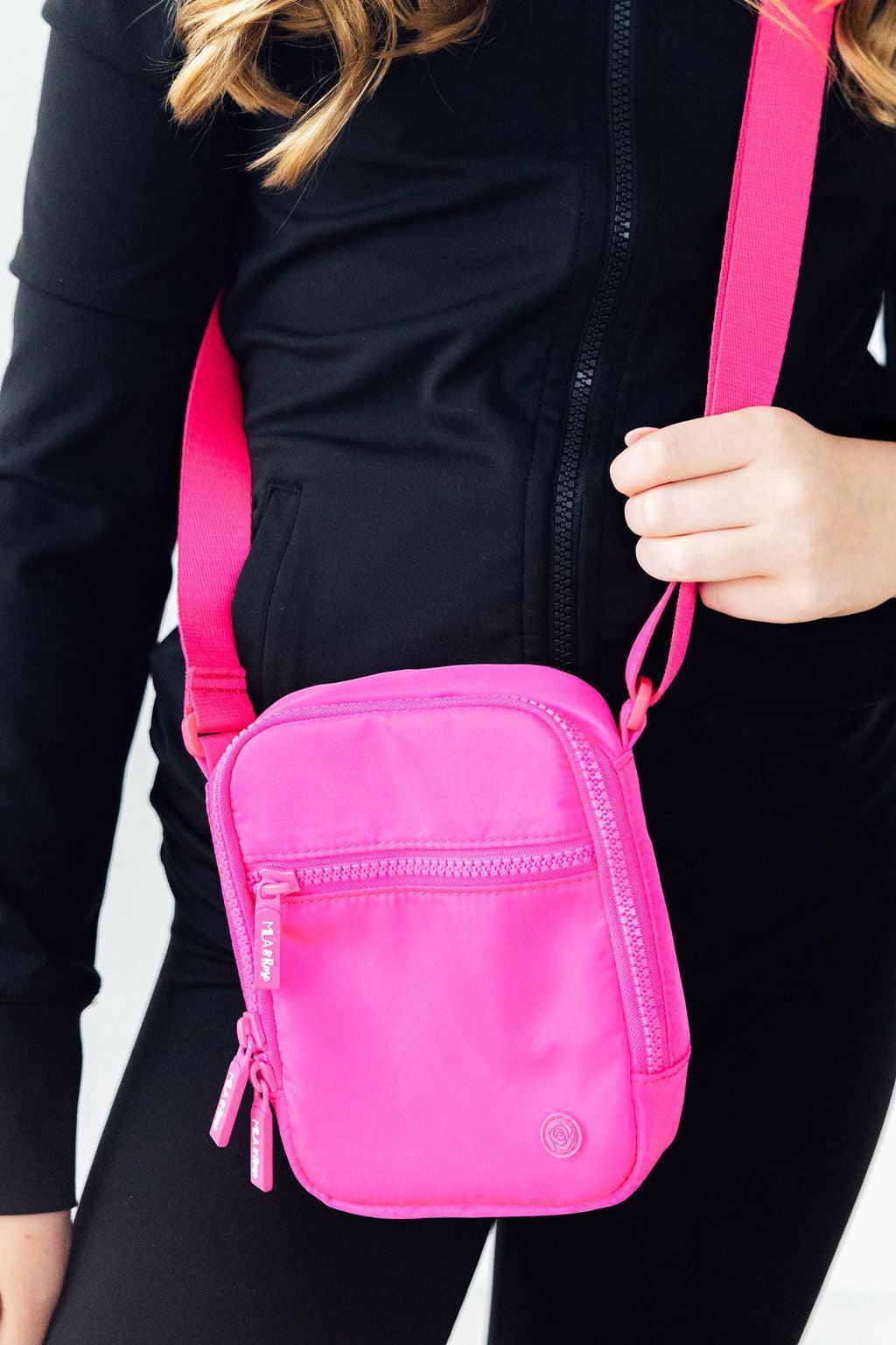 Neon Pink Crossbody Bag-Mila & Rose ®