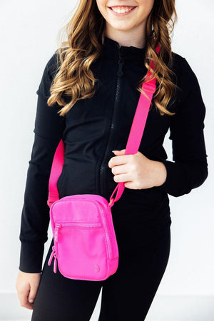 Neon Pink Crossbody Bag-Mila & Rose ®