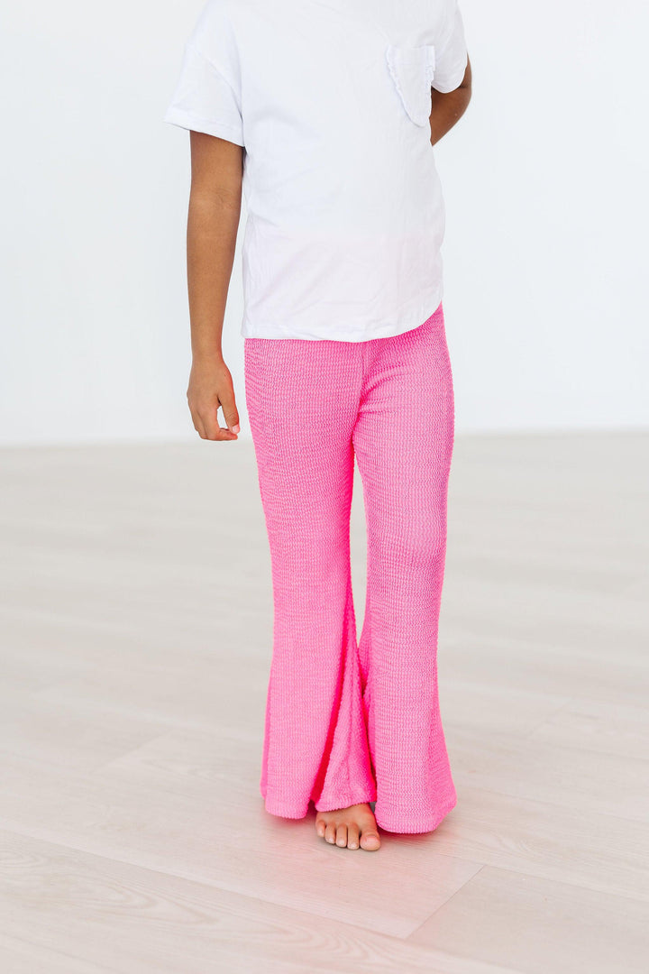 Neon Pink Scrunchy Bells-Mila & Rose ®