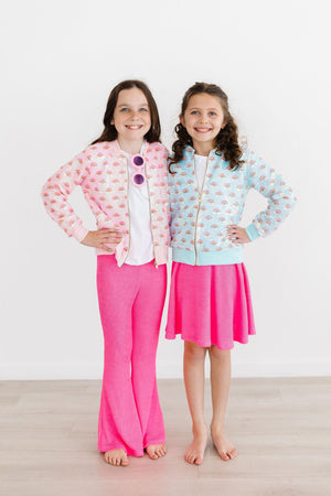 Neon Pink Scrunchy Bells-Mila & Rose ®