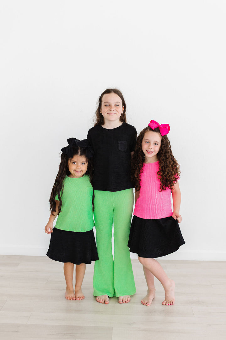 SALE Seafoam Green Scrunchy Pocket Tee-Mila & Rose ®