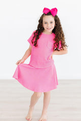 Neon Pink Scrunchy Twirl Skort-Mila & Rose ®