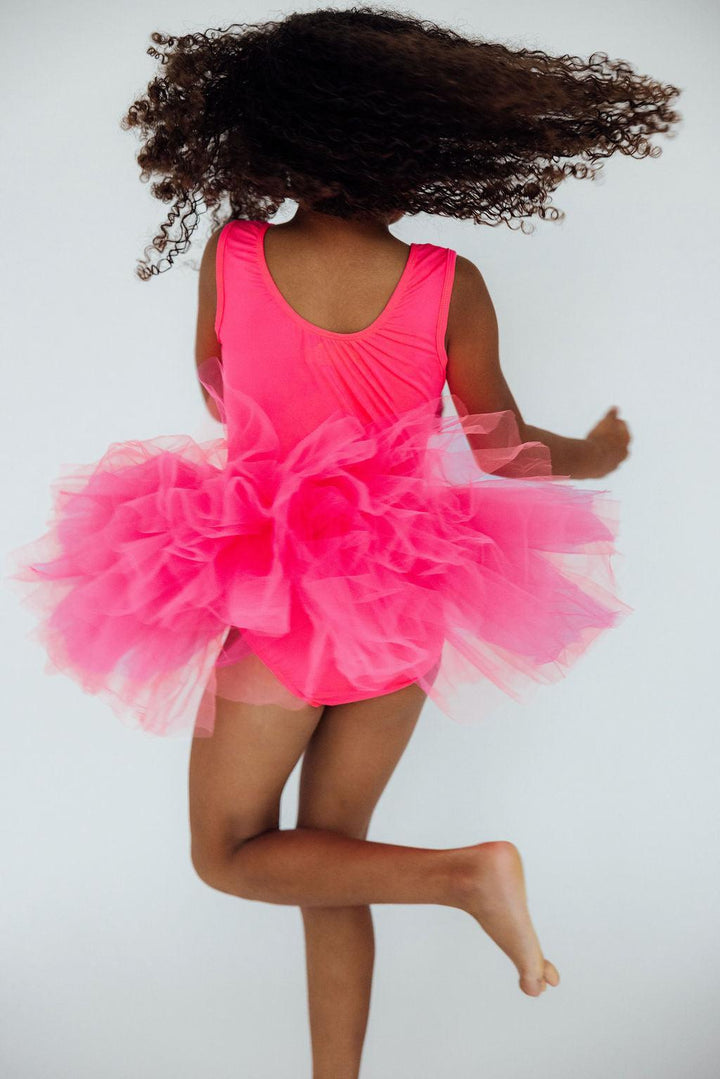 Neon Pink Tank Tutu Leotard-Mila & Rose ®