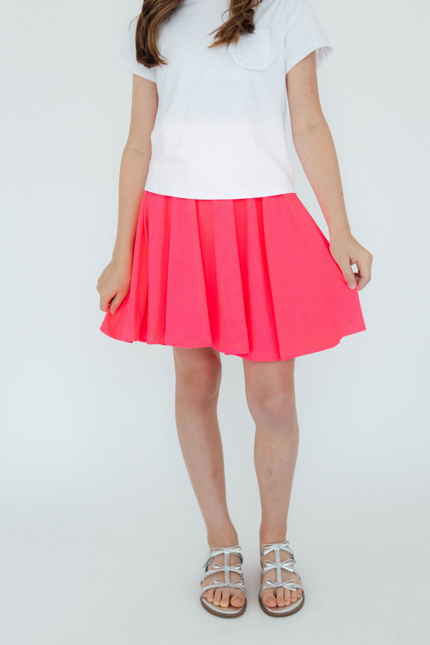Neon Pink Twirl Skort-Mila & Rose ®