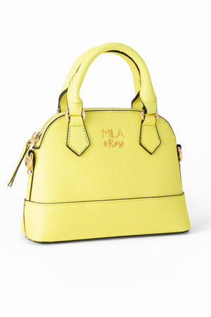 Neon Yellow Glitter Girl's Crossbody Purse-Mila & Rose ®