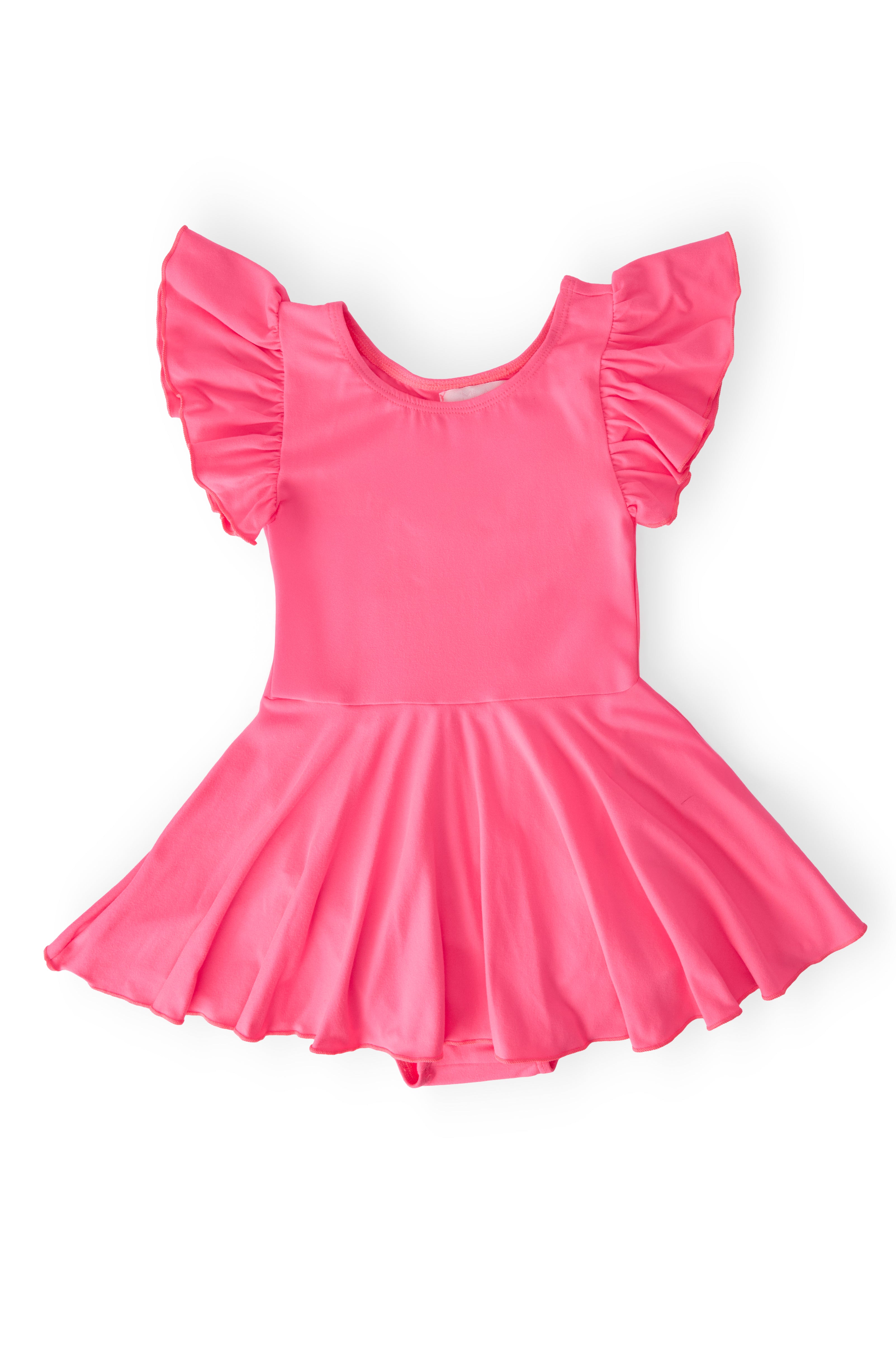 Neon Pink S/S Twirl Leotard-Mila & Rose ®