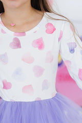 Never Miss a Beat L/S Tutu Dress-Mila & Rose ®