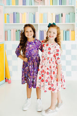 No Bad Days 3/4 Sleeve Pocket Twirl Dress-Mila & Rose ®
