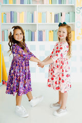 No Bad Days 3/4 Sleeve Pocket Twirl Dress-Mila & Rose ®