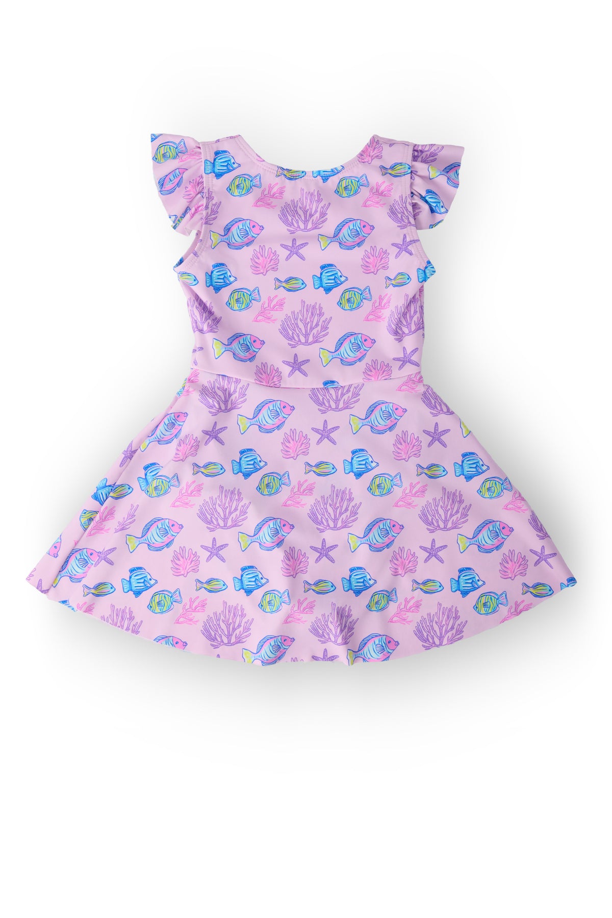 Ocean Friends Flutter Sleeve Twirl Swimsuit-Mila & Rose ®