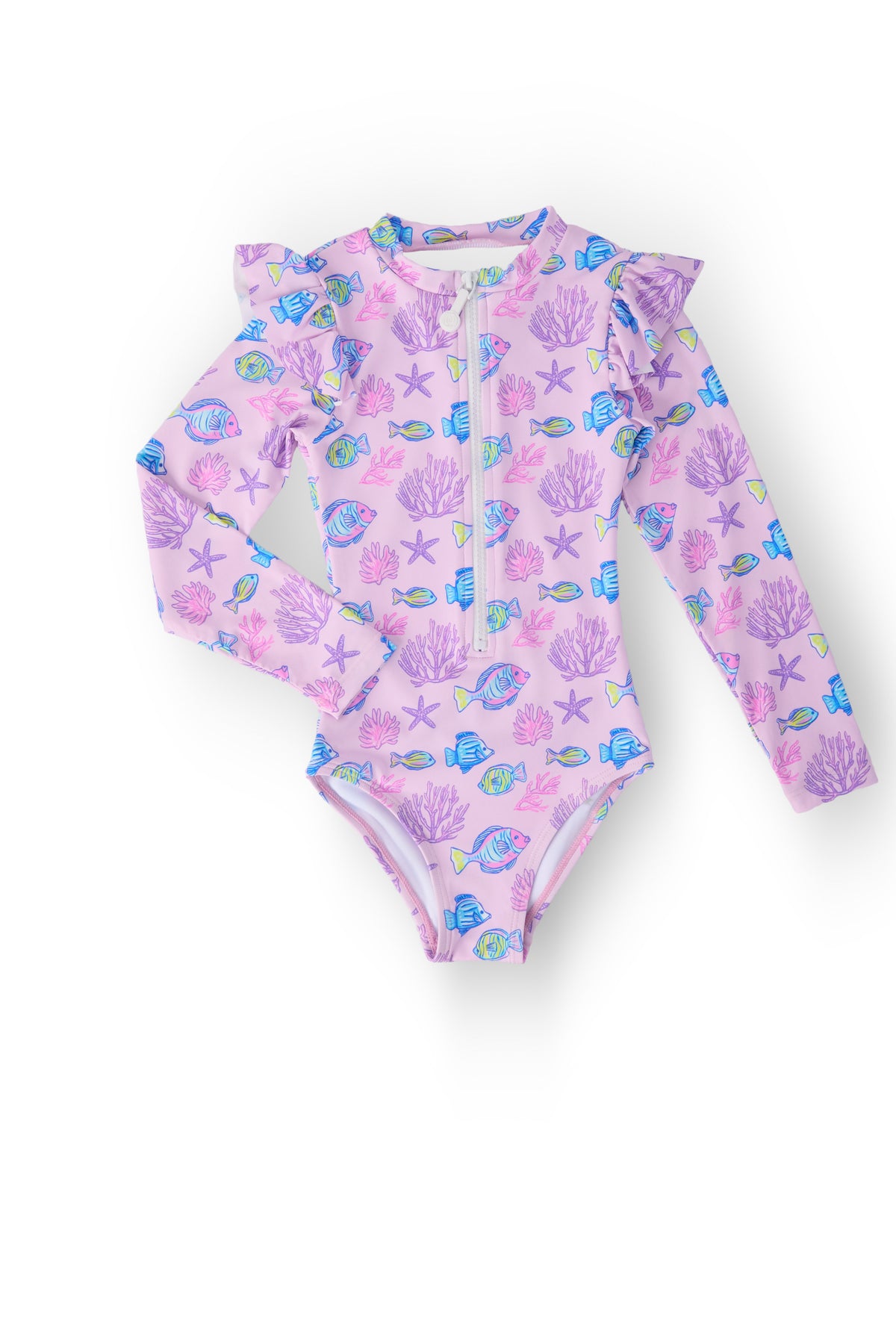 Ocean Friends L/S Flutter One-Piece Swimsuit-Mila & Rose ®